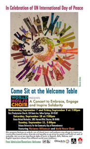 Come sit at the welcome table flyer